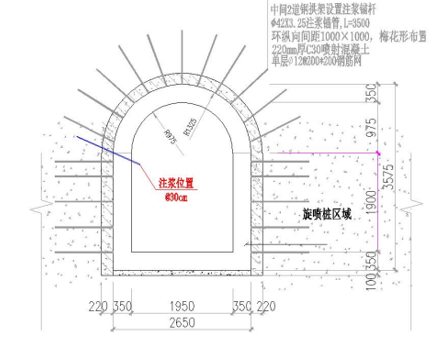 隧道注入地质聚合物位置图